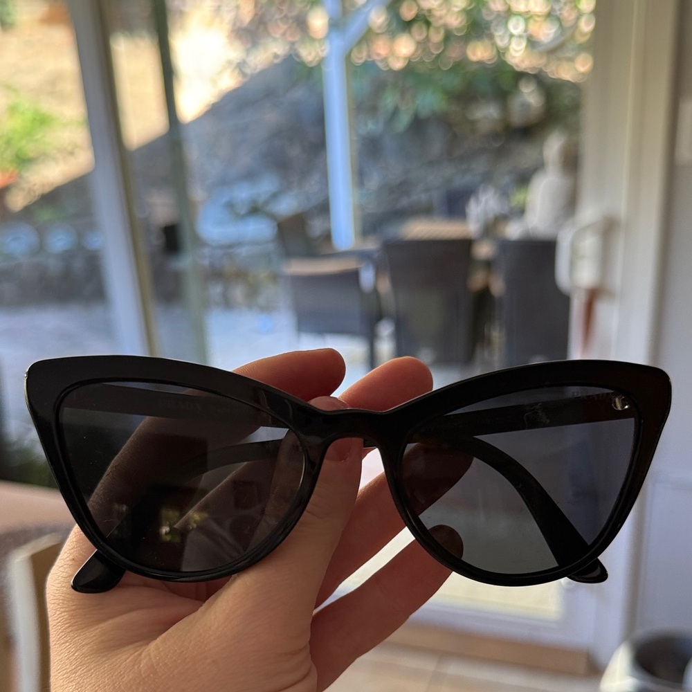 Prada Black Cat-Eye Sunglasses